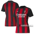 6Calcio: Prima Maglia Calcio Ac Milan Donna 2020-2021