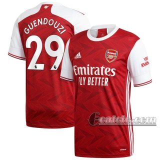 6Calcio: Prima Maglia Arsenal Guendouzi #29 Uomo 2020-2021