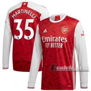 6Calcio: Prima Maglia Arsenal Martinelli #35 Manica Lunga Uomo 2020-2021