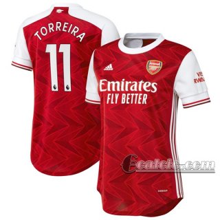 6Calcio: Prima Maglia Calcio Arsenal Torreira #11 Donna 2020-2021