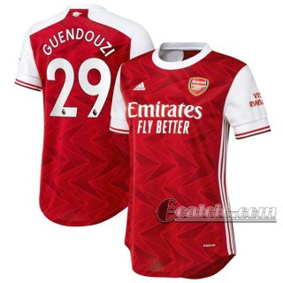 6Calcio: Prima Maglia Calcio Arsenal Guendouzi #29 Donna 2020-2021