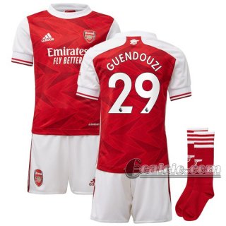 6Calcio: Prima Maglia Calcio Arsenal Guendouzi #29 Bambino 2020-2021