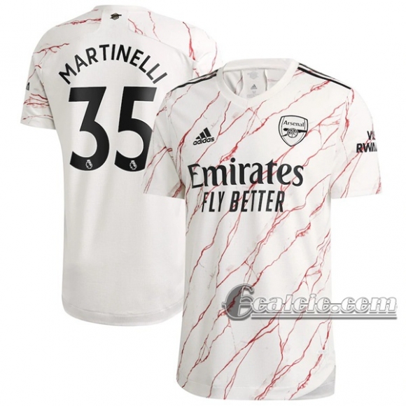 6Calcio: Seconda Maglia Arsenal Martinelli #35 Uomo 2020-2021