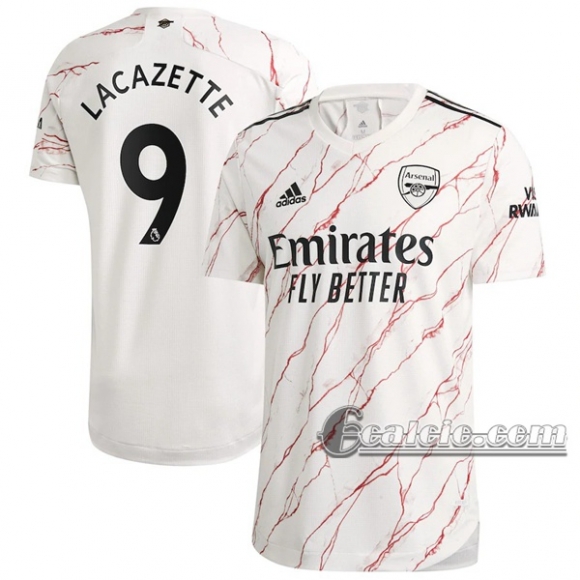 6Calcio: Seconda Maglia Arsenal Lacazette #9 Uomo 2020-2021