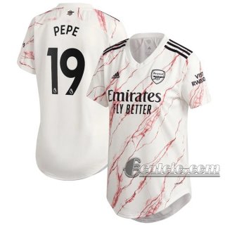 6Calcio: Seconda Maglia Calcio Arsenal Pepe #19 Donna 2020-2021