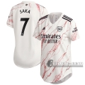 6Calcio: Seconda Maglia Calcio Arsenal Saka #7 Donna 2020-2021