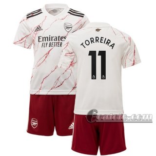 6Calcio: Seconda Maglia Calcio Arsenal Torreira #11 Bambino 2020-2021