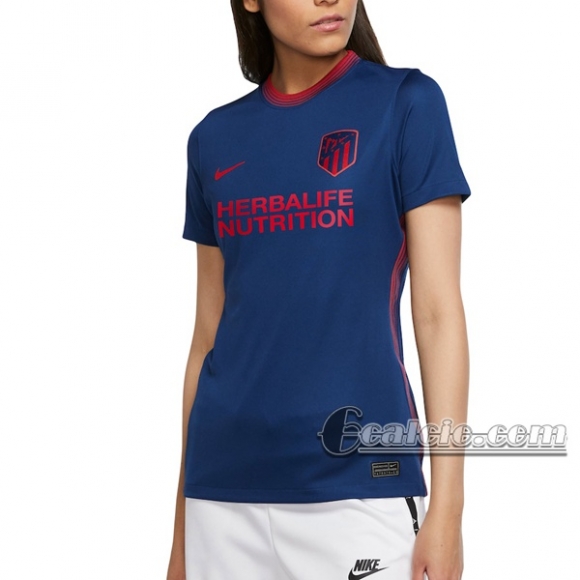 6Calcio: Seconda Maglia Calcio Atletico Madrid Donna 2020-2021