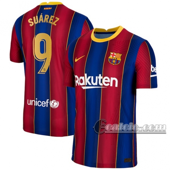 6Calcio: Prima Maglia Fc Barcellona Luis Suárez #9 Uomo 2020-2021