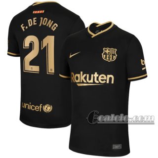 6Calcio: Seconda Maglia Fc Barcellona Frenkie De Jong #21 Uomo 2020-2021