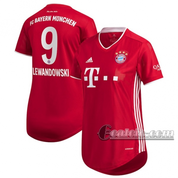 6Calcio: Prima Maglia Calcio Bayern Munchen Robert #9 Donna 2020-2021