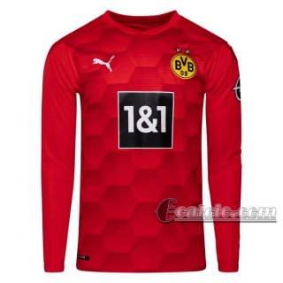 6Calcio: Maglia Portiere Borussia Dortmund Manica Lunga Uomo Rossa 2020-2021