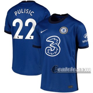 6Calcio: Prima Maglia Fc Chelsea Christian Pulisic #22 Uomo 2020-2021