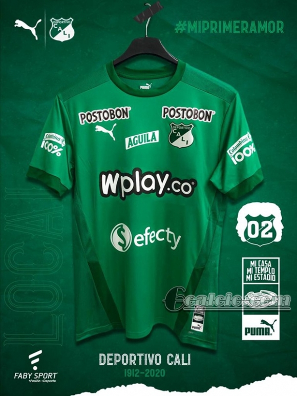 6Calcio: Prima Maglia Deportivo Cali Uomo 2020-2021