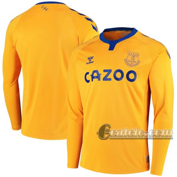 6Calcio: Seconda Maglia Everton Manica Lunga Uomo 2020-2021