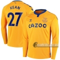 6Calcio: Seconda Maglia Everton Kean #27 Manica Lunga Uomo 2020-2021