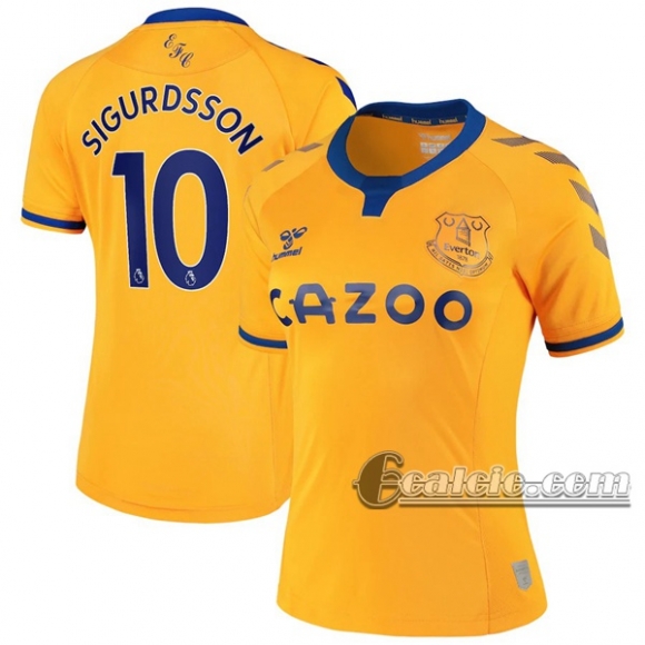 6Calcio: Seconda Maglia Calcio Everton Sigurdsson #10 Donna 2020-2021