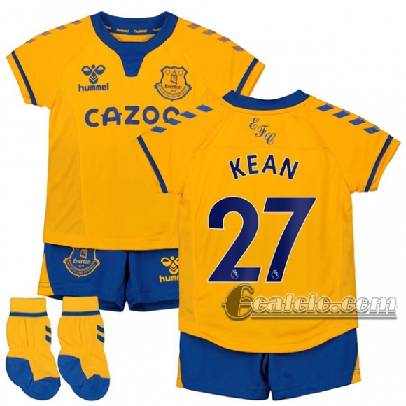 6Calcio: Seconda Maglia Calcio Everton Kean #27 Bambino 2020-2021