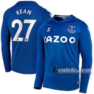 6Calcio: Prima Maglia Everton Kean #27 Manica Lunga Uomo 2020-2021