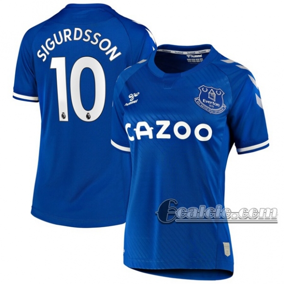 6Calcio: Prima Maglia Calcio Everton Sigurdsson #10 Donna 2020-2021