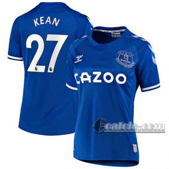 6Calcio: Prima Maglia Calcio Everton Kean #27 Donna 2020-2021
