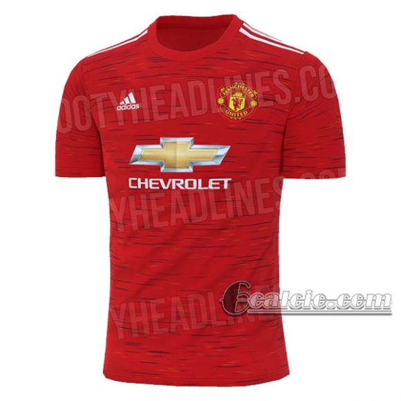 6Calcio: Prima Maglia Manchester United Uomo 2020-2021