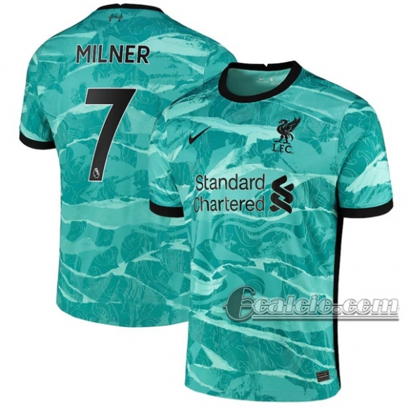 6Calcio: Seconda Maglia Liverpool Fc Milner #7 Uomo 2020-2021