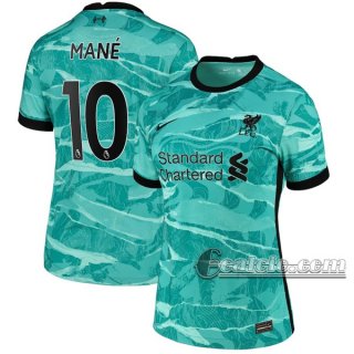 6Calcio: Seconda Maglia Calcio Liverpool Mané #10 Donna 2020-2021