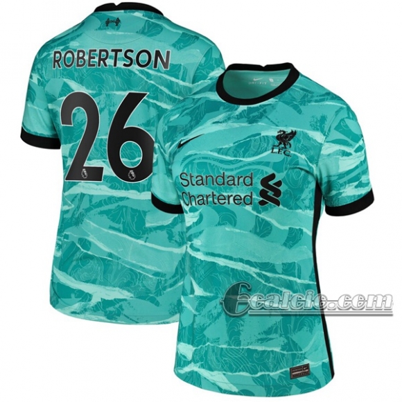 6Calcio: Seconda Maglia Calcio Liverpool Robertson #26 Donna 2020-2021