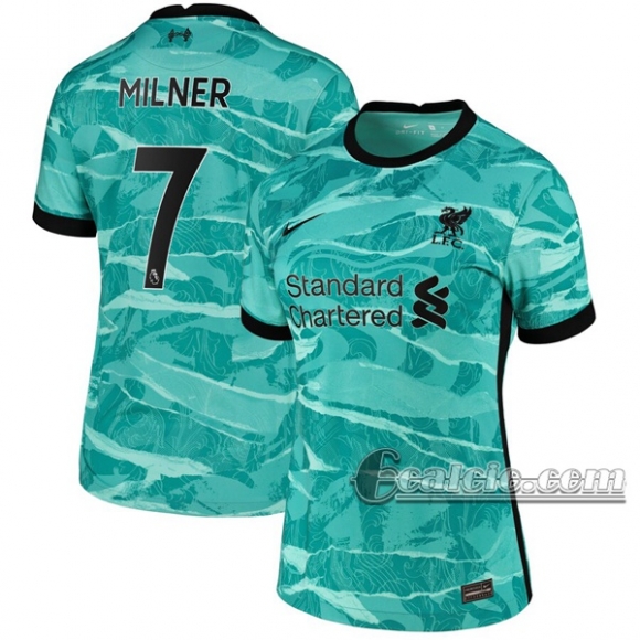 6Calcio: Seconda Maglia Calcio Liverpool Milner #7 Donna 2020-2021