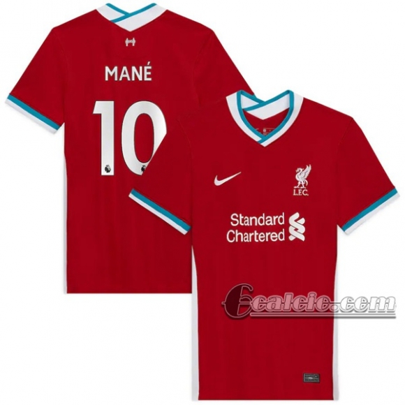 6Calcio: Prima Maglia Calcio Liverpool Sadio Mane #10 Donna 2020-2021