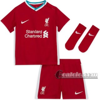 6Calcio: Prima Maglia Calcio Liverpool Bambino 2020-2021