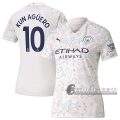 6Calcio: Terza Maglia Calcio Manchester City Kun Agüero #10 Donna 2020-2021