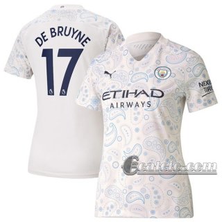 6Calcio: Terza Maglia Calcio Manchester City De Bruyne #17 Donna 2020-2021