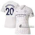 6Calcio: Terza Maglia Calcio Manchester City Bernardo #20 Donna 2020-2021