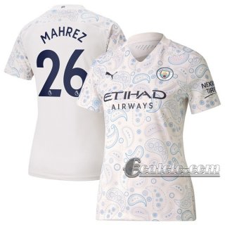 6Calcio: Terza Maglia Calcio Manchester City Mahrez #26 Donna 2020-2021