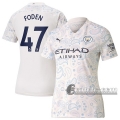 6Calcio: Terza Maglia Calcio Manchester City Foden #47 Donna 2020-2021