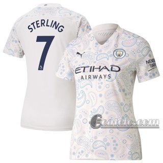 6Calcio: Terza Maglia Calcio Manchester City Sterling #7 Donna 2020-2021