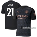 6Calcio: Seconda Maglia Manchester City Silva #21 Uomo 2020-2021