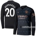 6Calcio: Seconda Maglia Manchester City Bernardo #20 Manica Lunga Uomo 2020-2021