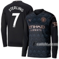 6Calcio: Seconda Maglia Manchester City Sterling #7 Manica Lunga Uomo 2020-2021