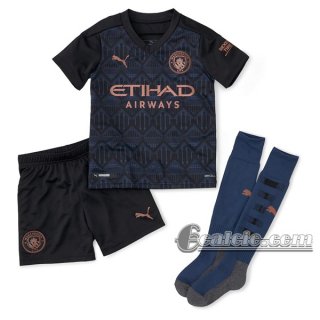 6Calcio: Seconda Maglia Calcio Manchester City Bambino 2020-2021