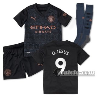 6Calcio: Seconda Maglia Calcio Manchester City G.Jesus #9 Bambino 2020-2021