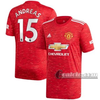 6Calcio: Prima Maglia Manchester United Andreas Pereira #15 Uomo 2020-2021