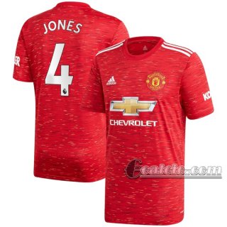 6Calcio: Prima Maglia Manchester United Phil Jones #4 Uomo 2020-2021