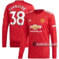 6Calcio: Prima Maglia Manchester United Axel Tuanzebe #38 Manica Lunga Uomo 2020-2021