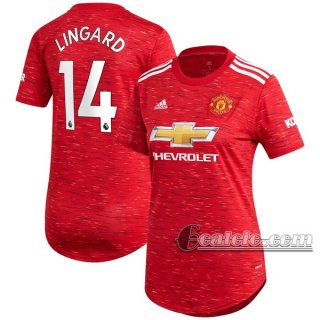 6Calcio: Prima Maglia Calcio Manchester United Jesse Lingard #14 Donna 2020-2021