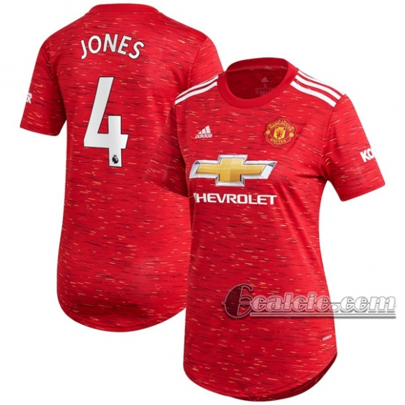 6Calcio: Prima Maglia Calcio Manchester United Phil Jones #4 Donna 2020-2021