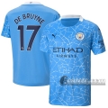 6Calcio: Prima Maglia Manchester City Kevin De Bruyne #17 Uomo 2020-2021