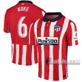 6Calcio: Prima Maglia Atletico Madrid Koke #6 Uomo 2020-2021